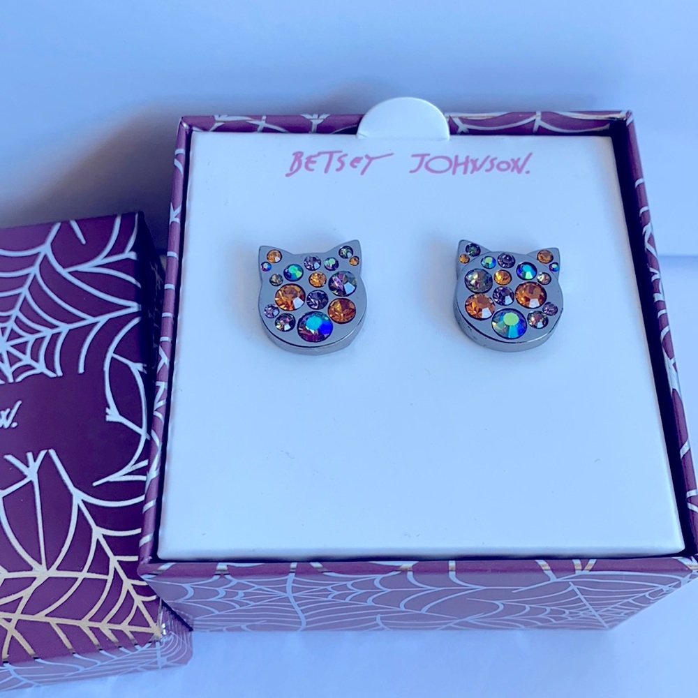 New Betsey Johnson Cat 🐈‍⬛ earrings